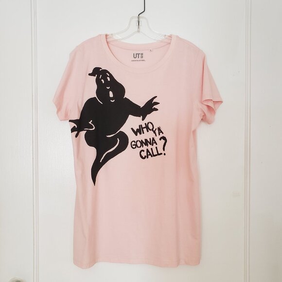 Uniqlo NWOT women's Ghostbusters Who you gonna call t-shirt graphic tee size XL - Picture 1 of 9